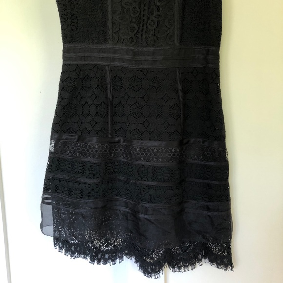 Cynthia Steffe black lace cocktail dress - Picture 2 of 8